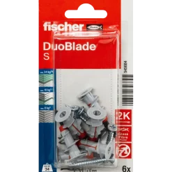 Fischer Gipspladeplug DuoBlade S K NV med skrue 6 stk