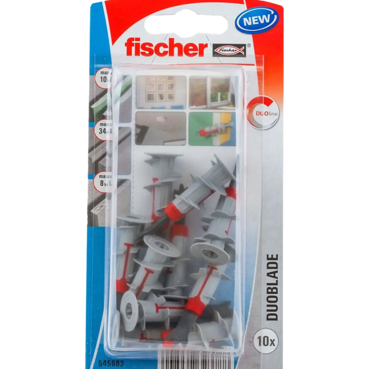 Fischer Gipspladeplug DuoBlade K NV uden skrue 10 stk