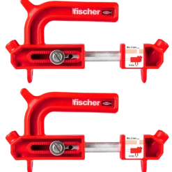 Fischer hiddenfast fixtainer med 2 guides inkl. bits