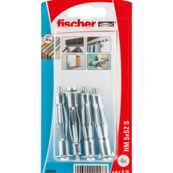 Fischer hulrumsmetaldyvel HM 5 x 52 mm med metrisk skrue SB-kort 4 stk