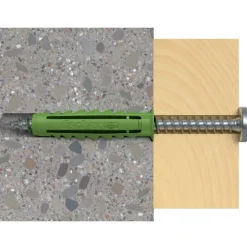 Fischer SX Green dyvel m/krave 10x50 mm 45 stk