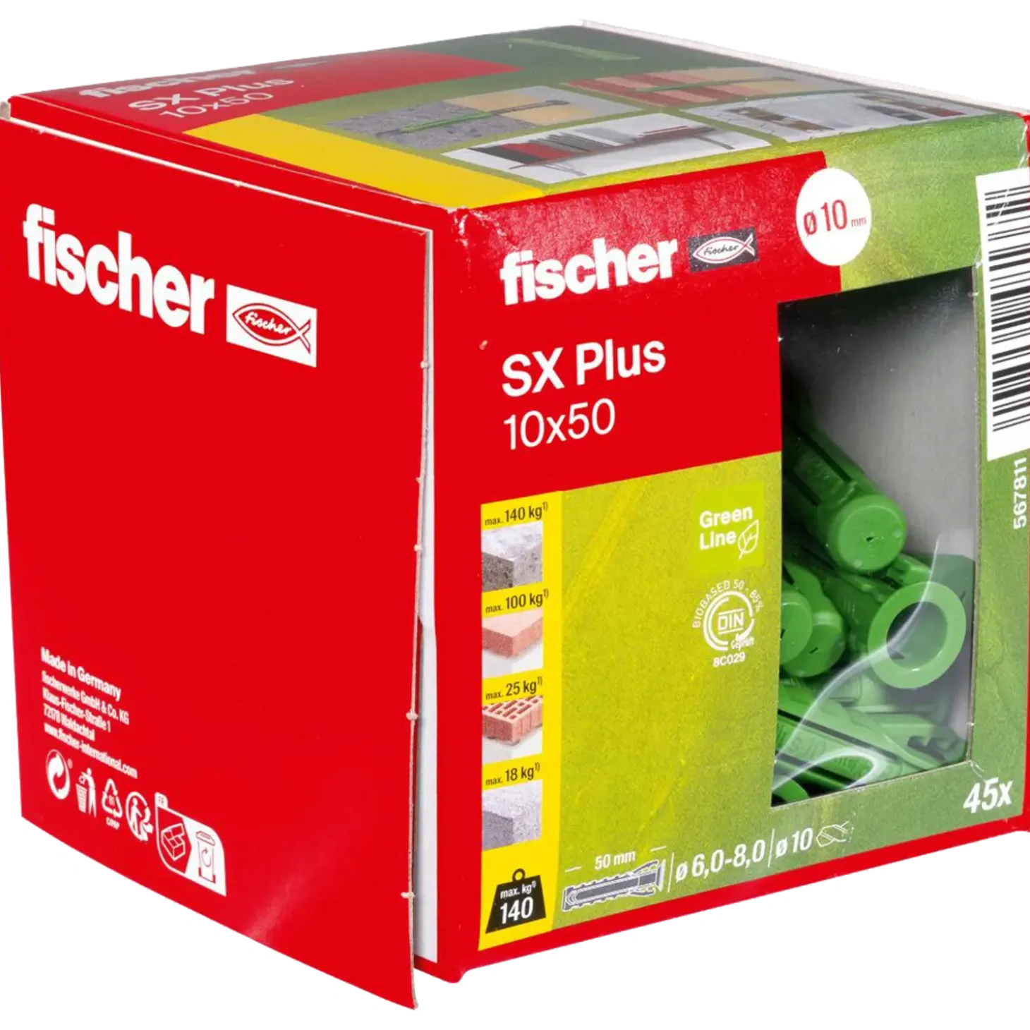fischer SX Plus Green ekspansionsplug 5x25 mm 90 stk.