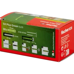 fischer SX Plus Green ekspansionsplug 5x25 mm 90 stk.