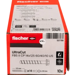 Fischer Ultracut FBS II US betonskrue 14x125 mm 10 stk