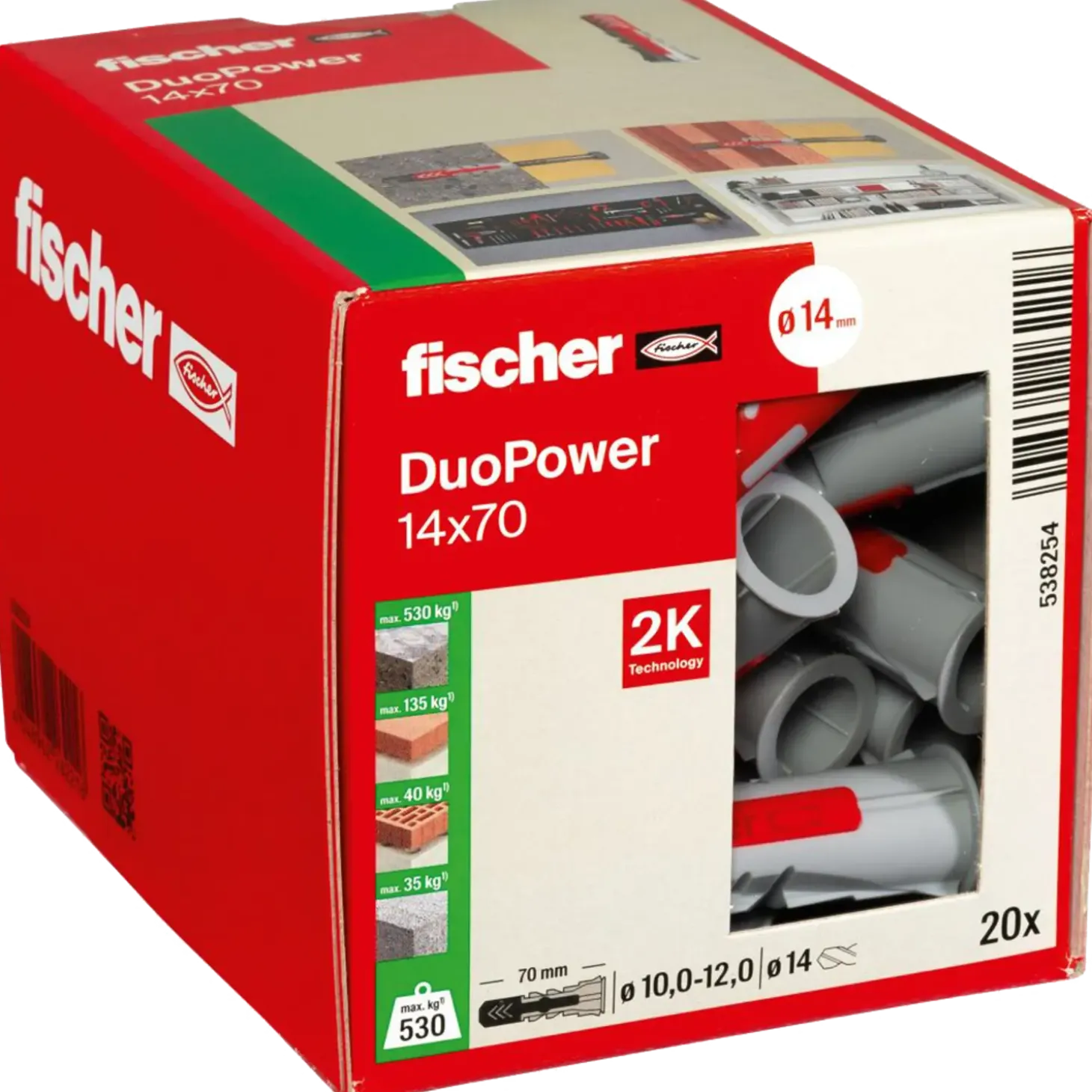 Fischer universaldybel duopower 14x70 20 stk