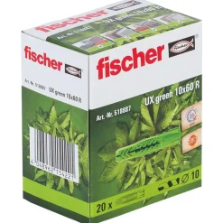 Fischer UX Green universaldyvel m/krave 10x60R 20 stk