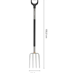 Fiskars ergonomisk havegreb grå