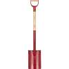 Fiskars spade med afrundet blad