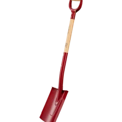 Fiskars spade med afrundet blad