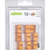 Fjeder samlemuffe 3x0,2-4 mm 12 stk orange