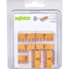 Fjeder samlemuffe 5x0,2-4 mm 8 stk orange