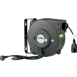 Flowconcept automatisk kabelopruller IP42 grå 3x1,5 mm²  x 15 m