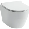 Flow FL60 væghængt toilet rimless hvid - inkl. slim toiletsæde m/softclose