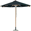 Fur parasol Ø3 m sort