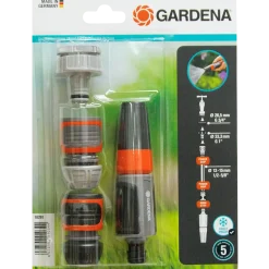 Gardena basis sæt m/koblinger og rengøringsdyse