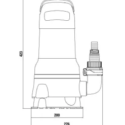 Gardena 13500 dykpumpe rent/urent vand 550W