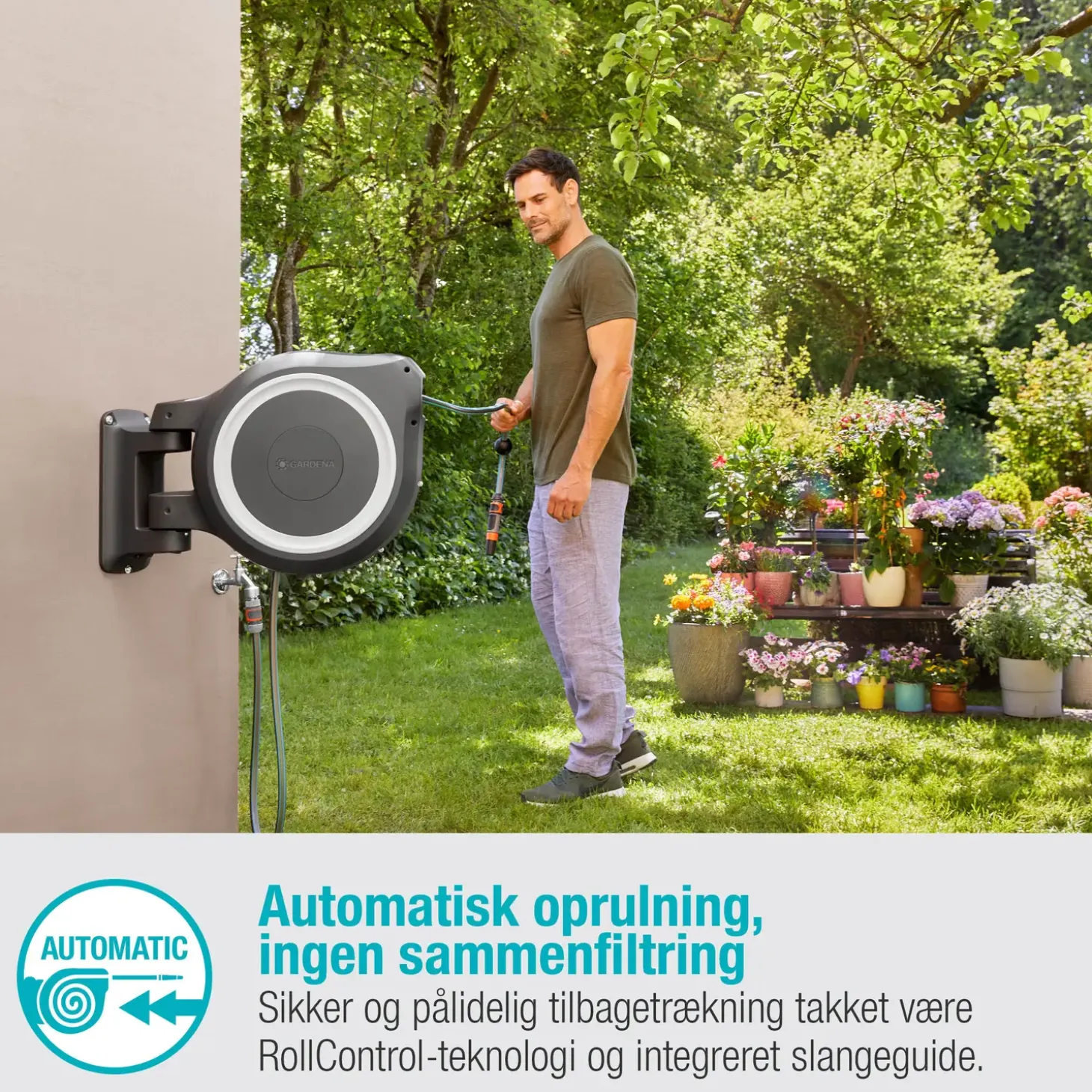 Gardena RollUp L 30 vægslangeboks m/30 m slange