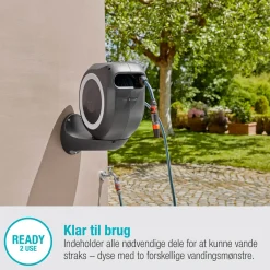 Gardena RollUp M 20 vægslangeboks m/20 m slange hvid
