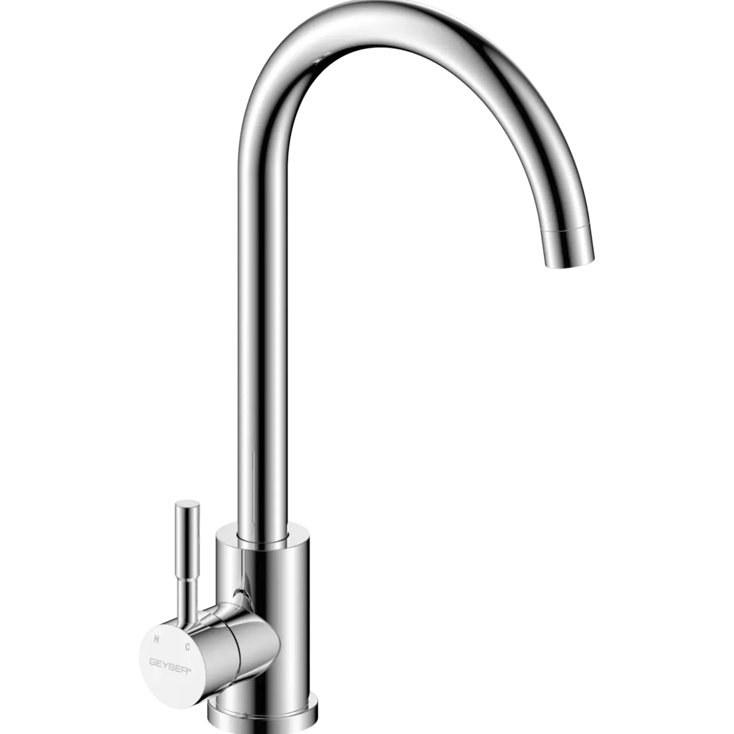 Geyser Alpha køkkenarmatur rustfrit stål krom