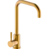 Geyser Bravo L køkkenarmatur rustfrit stål mat guld