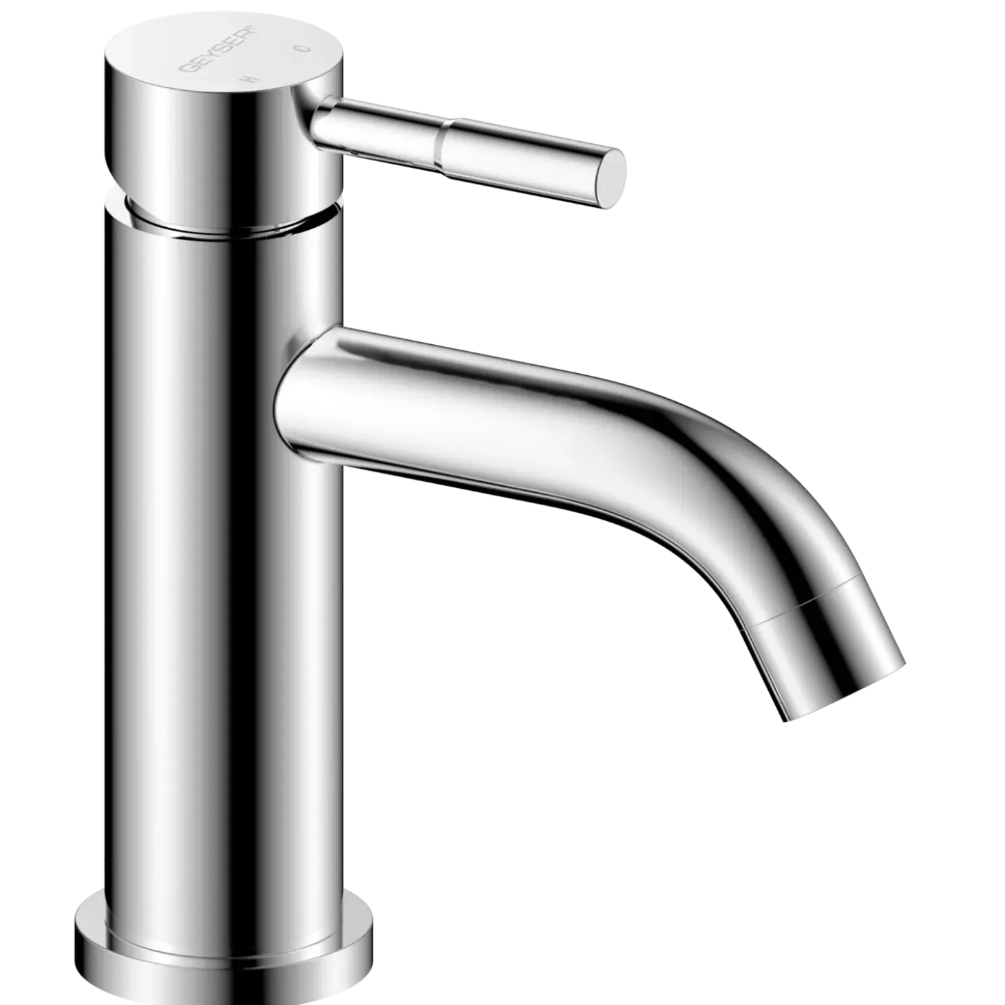 Geyser Delta håndvaskarmatur rustfrit stål krom
