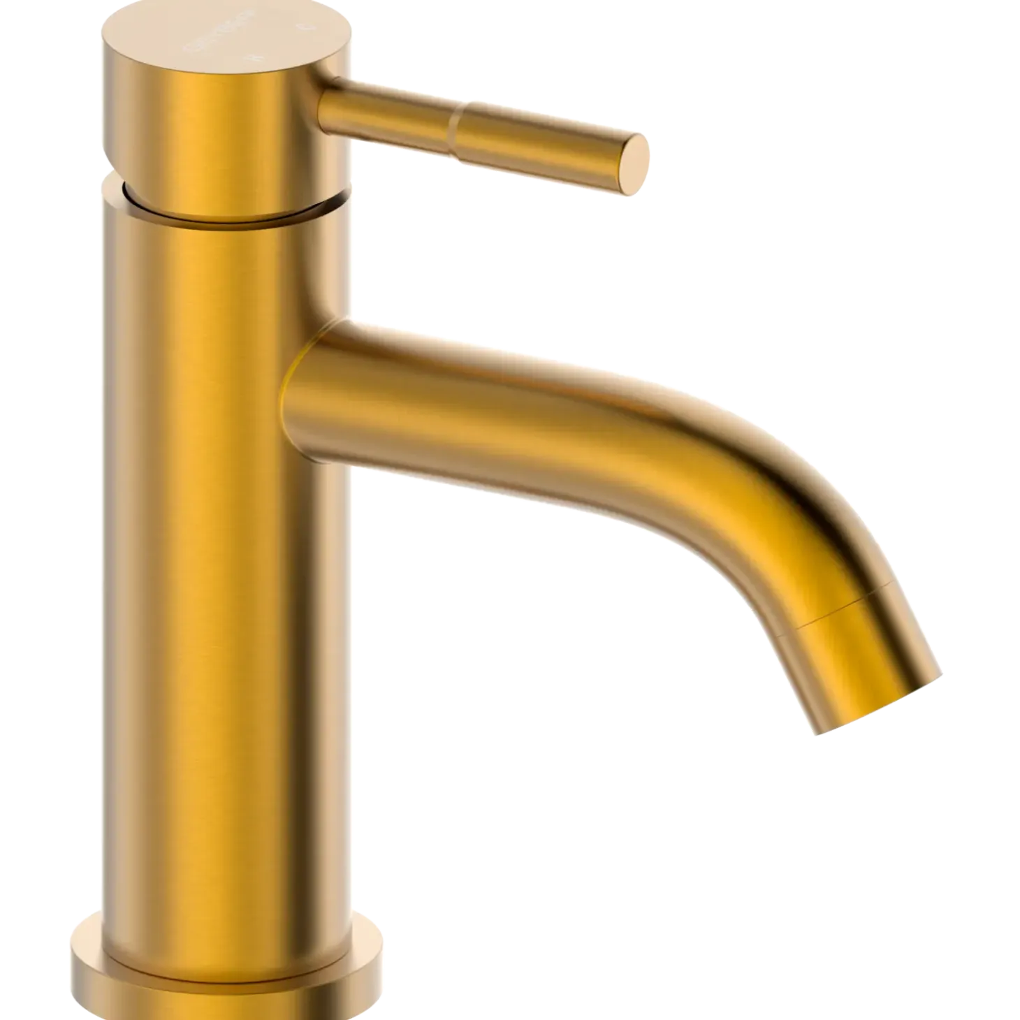 Geyser Delta håndvaskarmatur rustfrit stål mat guld