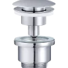 Geyser push bundventil 1 1/4" krom