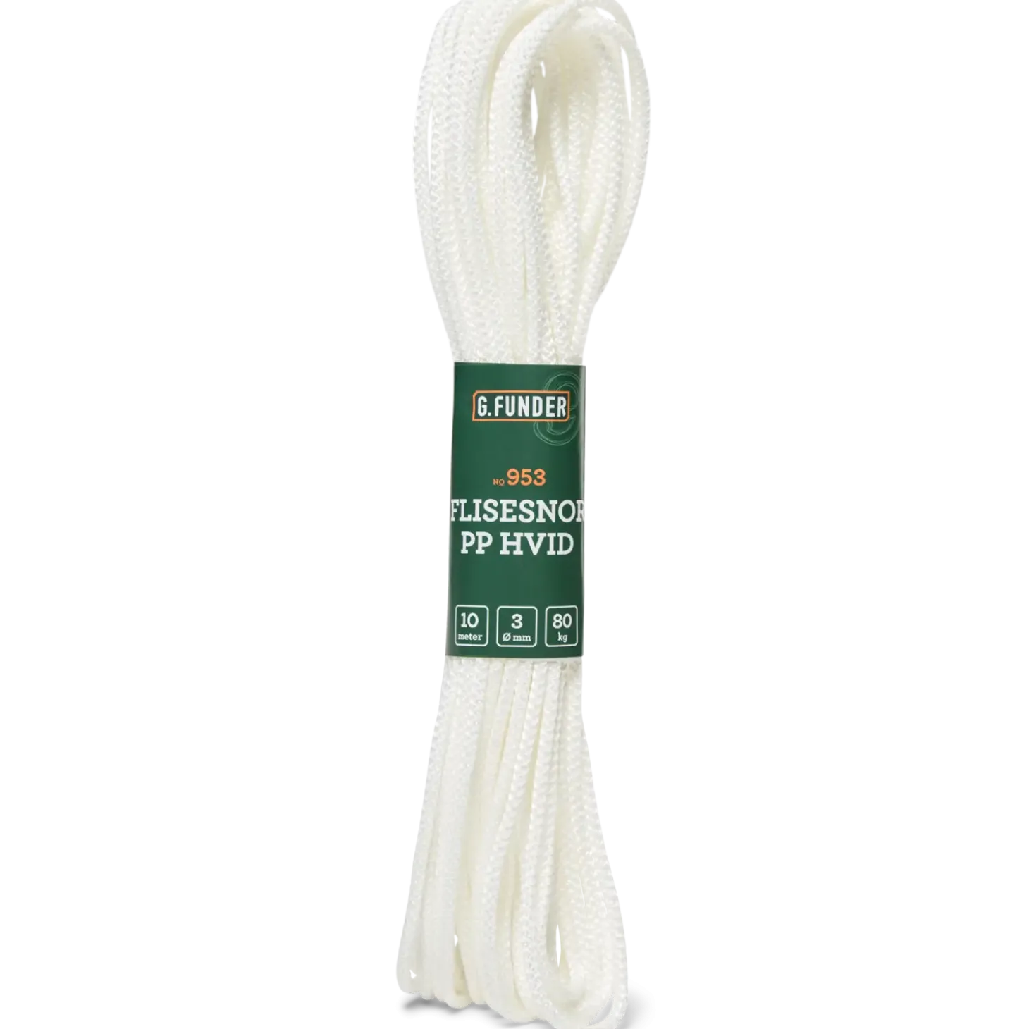 GF flisesnor 3 mm x 10 m hvid