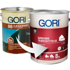 GORI 605 dækkende træbeskyttelse grøn umbra 5 L