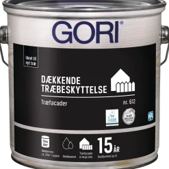 GORI 612 dækkende træbeskyttelse hvid 5 L