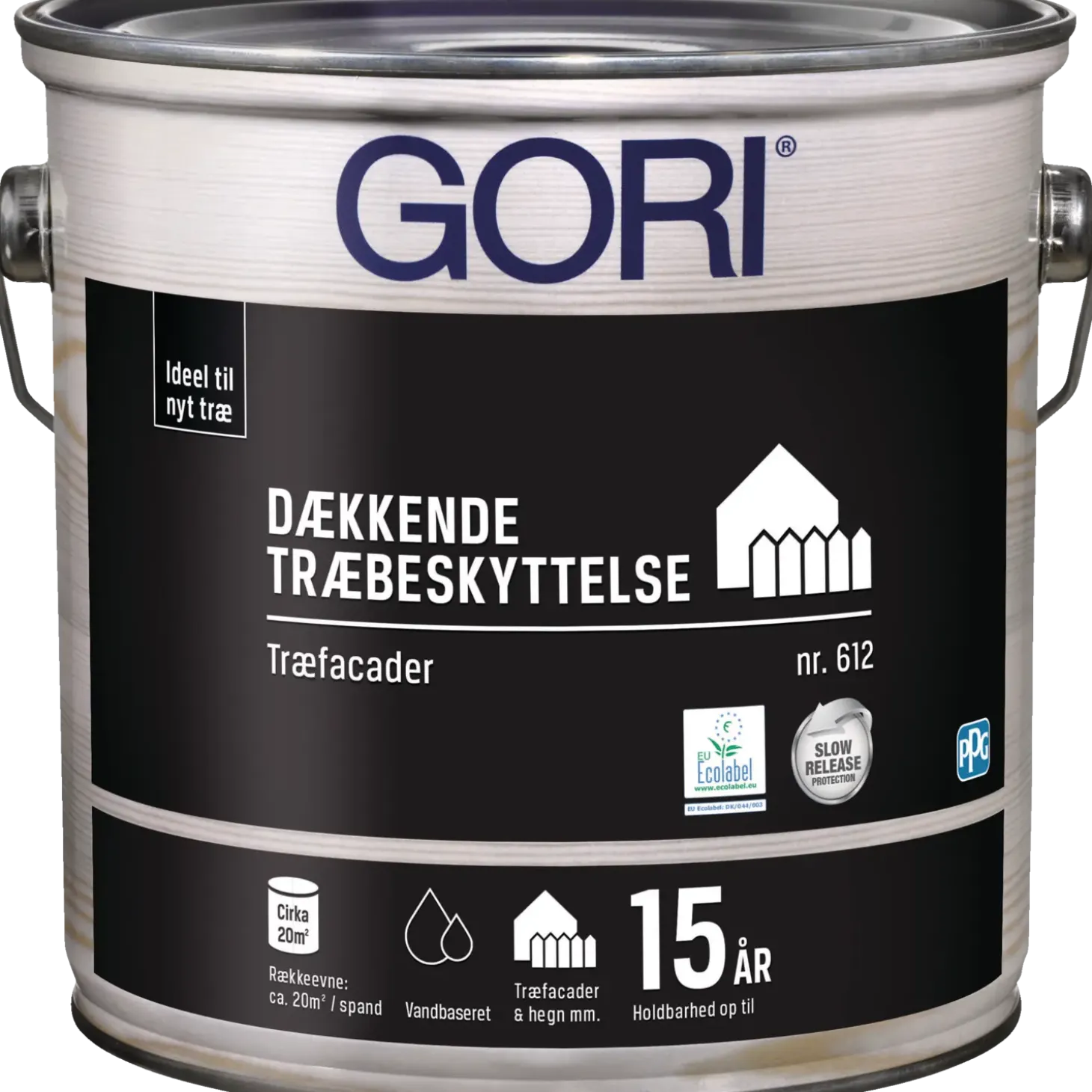 GORI 612 dækkende træbeskyttelse hvid 5 L