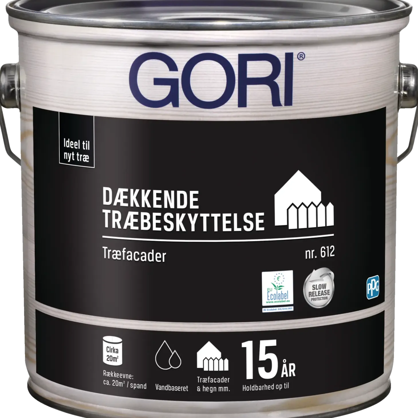 GORI 612 dækkende træbeskyttelse hvid 5 L