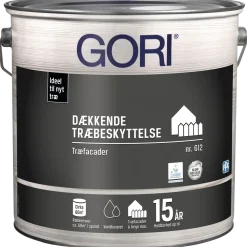 GORI 612 dækkende træbeskyttelse kulsort 0,75 L