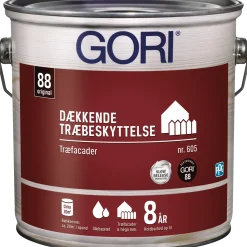 GORI 605 dækkende træbeskyttelse stengrå 5 L