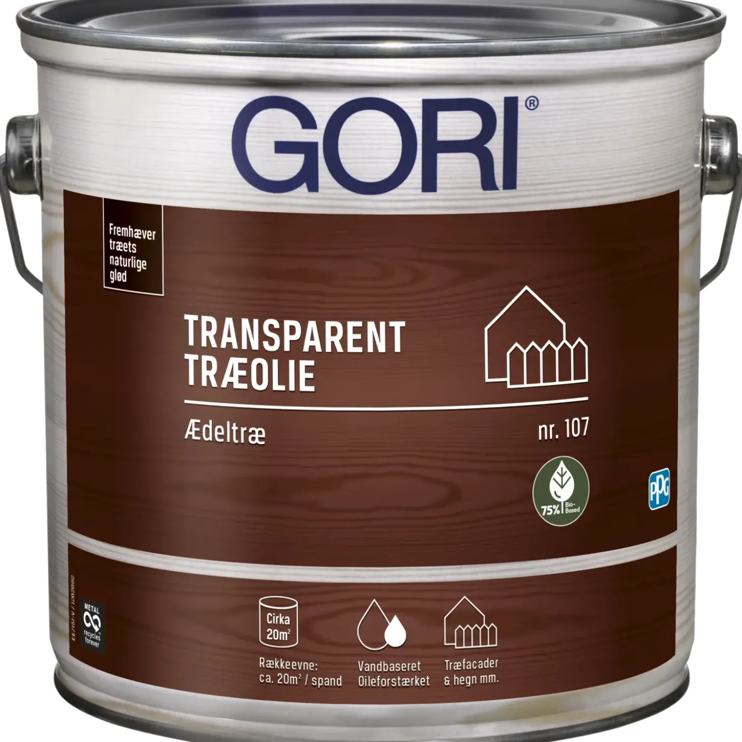GORI 107 transparent træolie til ædeltræ 0,75 L