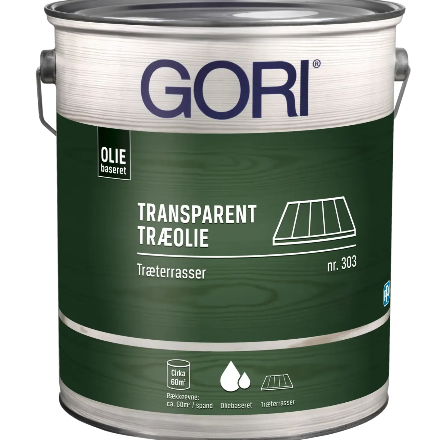 GORI 303 transparent træolie træterrasser farveløs 5 L