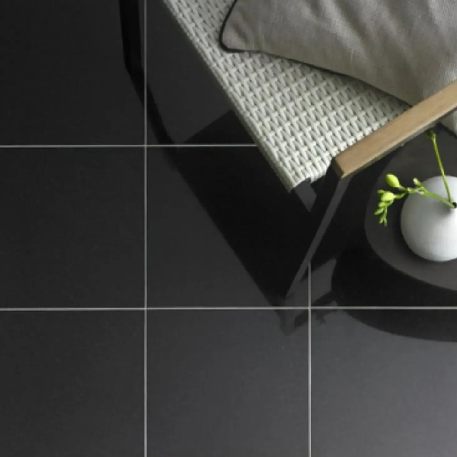 Granitfliser Nero Assoluto Black 30,5x30,5x1 cm