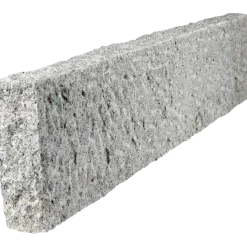 Granit kantsten kløvet 10x30x100 cm lysegrå