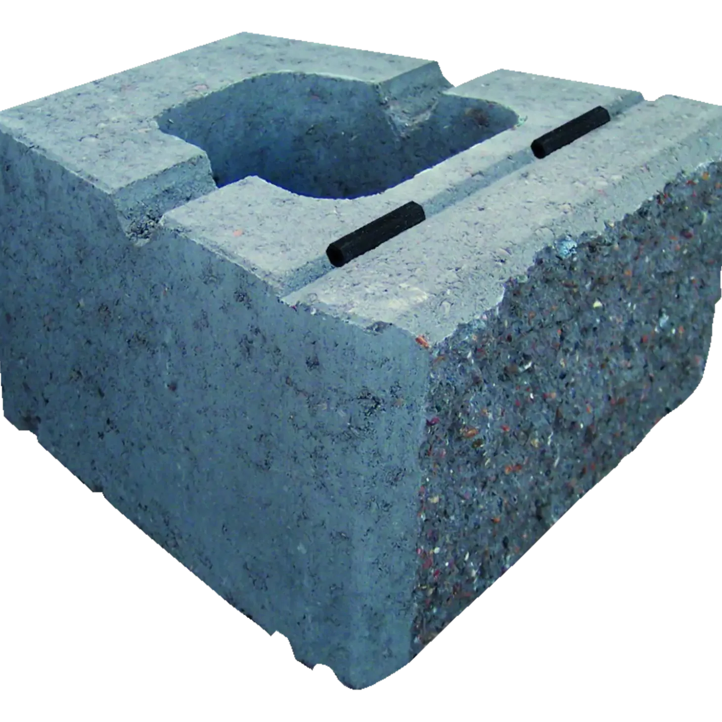 Grå lock-block XL - 15x30x26 cm