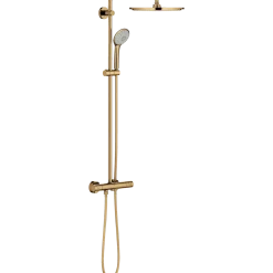 Grohe Euphoria brusesæt m/termostat poleret guld
