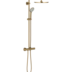 Grohe Euphoria brusesæt m/termostat børstet guld