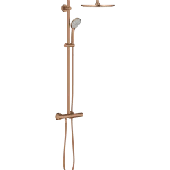 Grohe Euphoria brusesæt m/termostat børstet kobber
