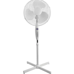 Gulvventilator m/ fjernbetjening Ø40 - hvid