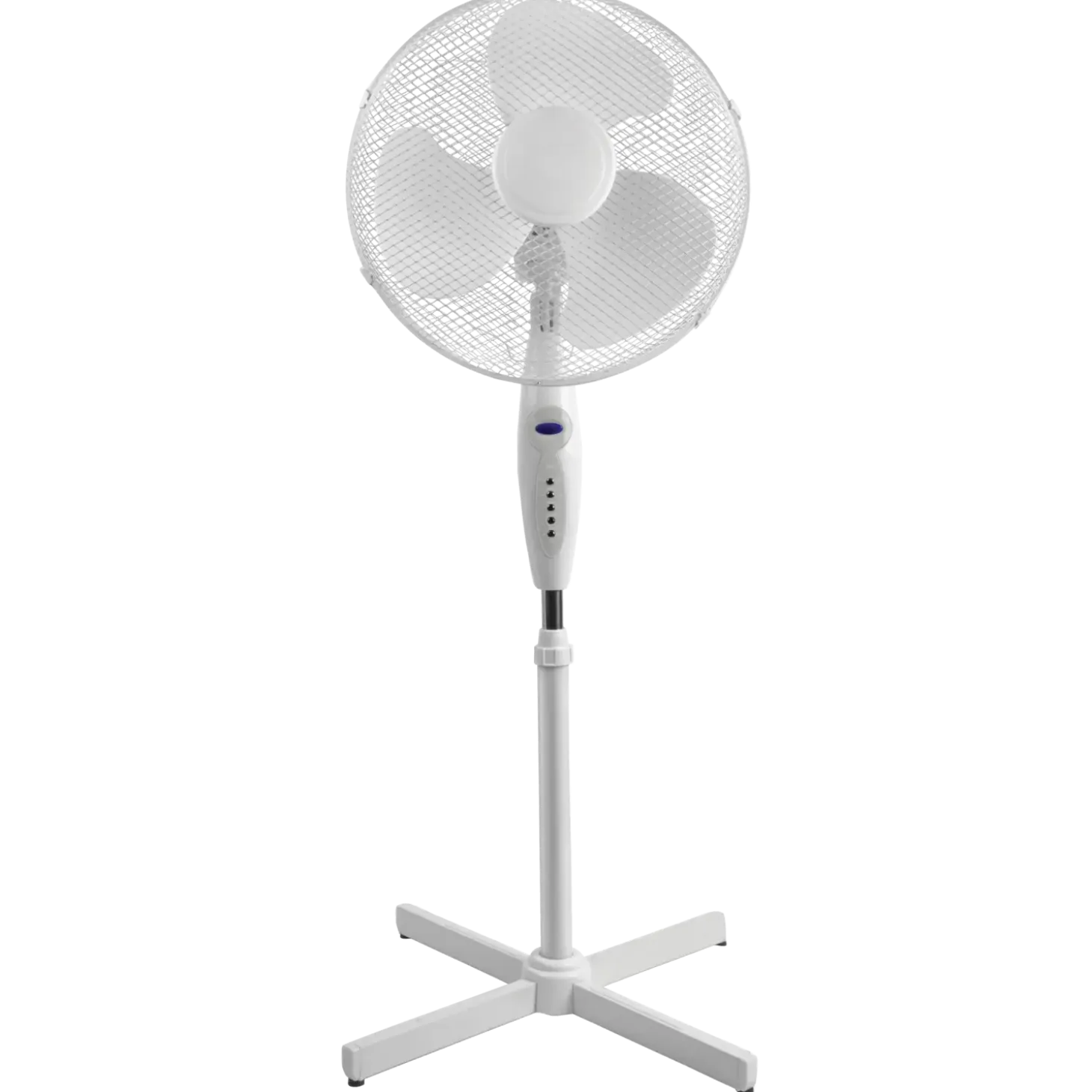 Gulvventilator m/ fjernbetjening Ø40 - hvid