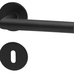 Habo dørgreb inkl. nøgleskilte sort 19 mm