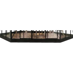 Halls Atrium drivhus grøn med hærdet glas og polycarbonat 9,0 m²