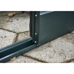 Halls Garden Room drivhus grøn med hærdet glas, inkl. sokkel 12,9 m²