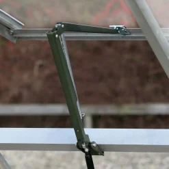 Halls Qube drivhusvindue m/hærdet glas sort
