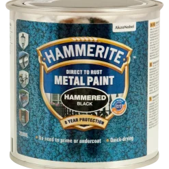 Hammerite effekt metalmaling sølvgrå 250 ml
