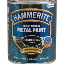 Hammerite effekt metalmaling sølvgrå 250 ml